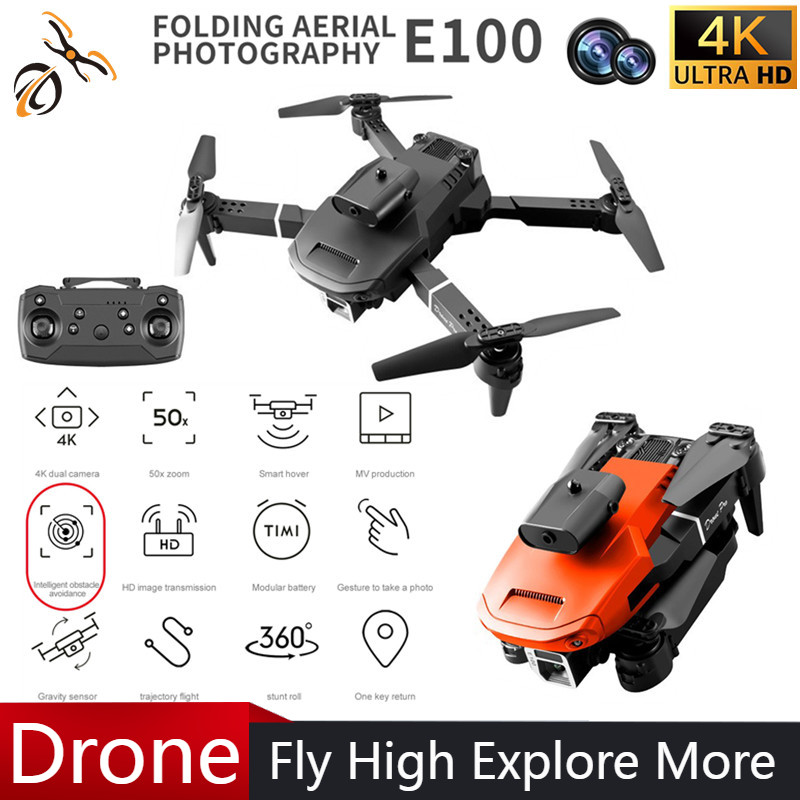 Drone Gimbal Brushless - Mini E100 Four-sided Obstacle Avoidance Drone