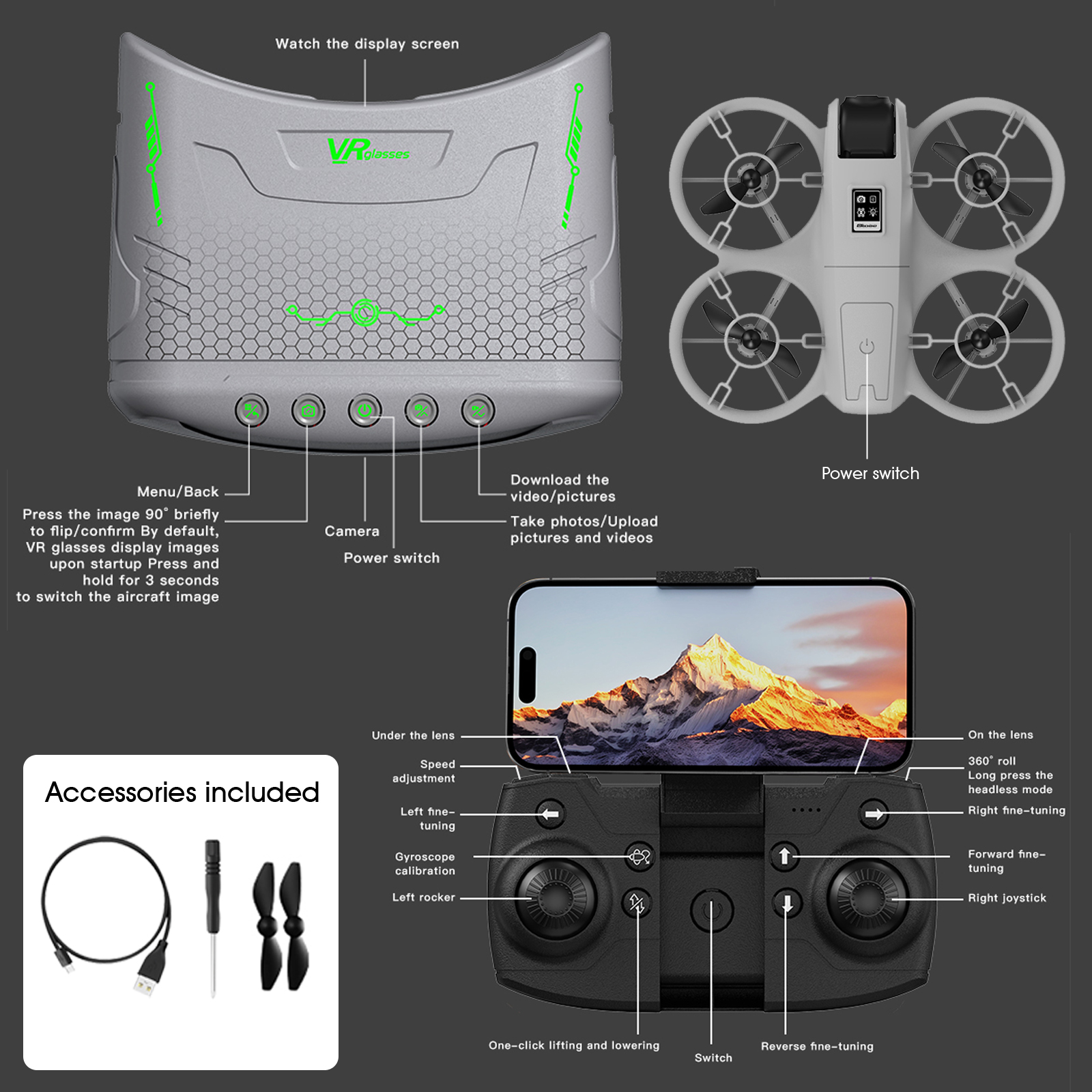 Mini Drone That Is Easy For Be - Drone Gimbal Case avaliação e preço