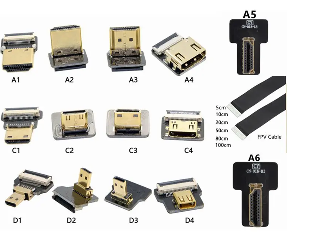 FPV Micro Mini HDMI-compat 90  - Drone Gimbal For Gopro avaliação e preço