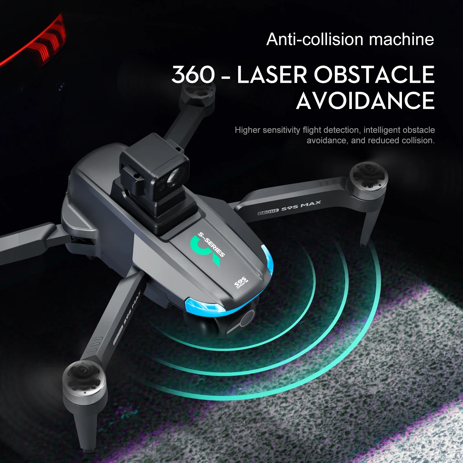 NEW S9S MAX MINI Drone 4K 2-Ax - Drone Gimbal Brushless avaliação e preço