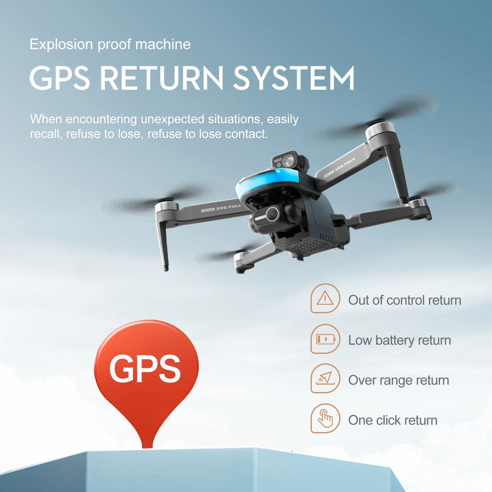 NEW S9S MAX MINI Drone 4K 2-Ax - Drone Gimbal Brushless avaliação e preço