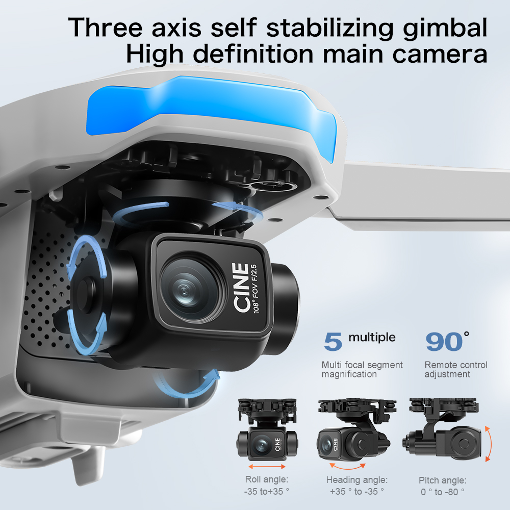 S-X1 MAX GPS Drone with 3-Axis - Drone Gimbal 3 Axis avaliação e preço