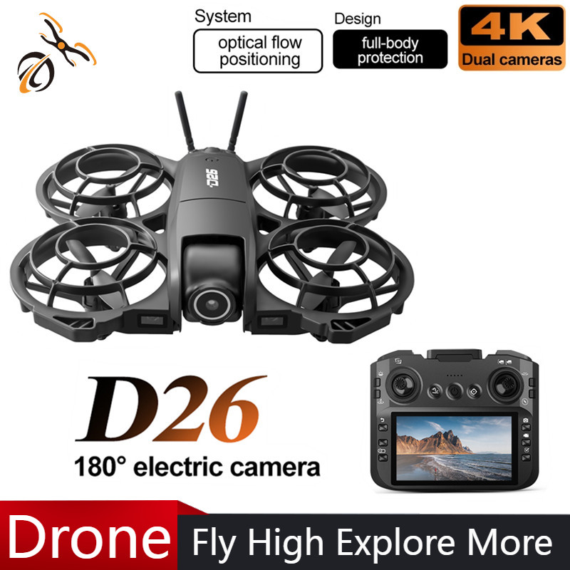 D26 Drone 4K Aerial HD 180° Ca - Drone Gimbal Case avaliação e preço