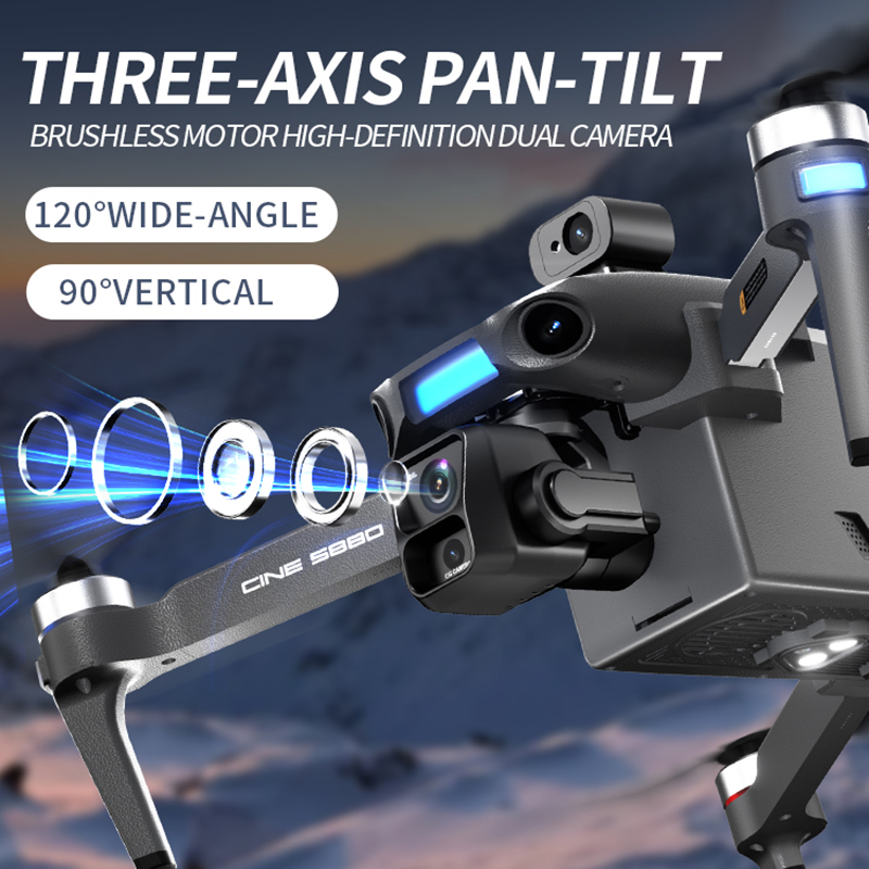 2026 New 8K Dual Camera Drone  - Drone Gimbal 3 Axis avaliação e preço