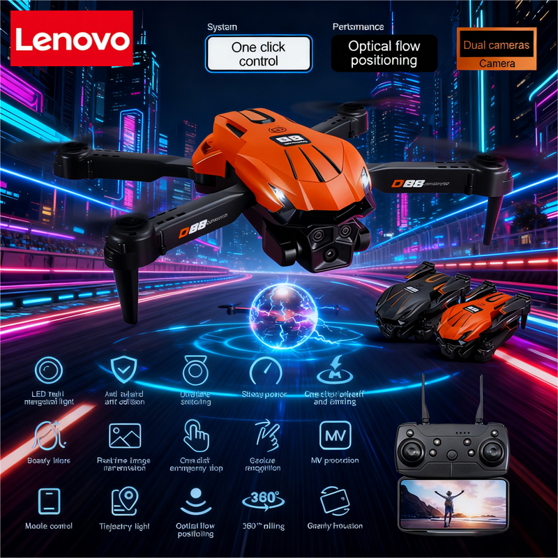 Lenovo D88 Drone 8K Aerial HD  - Drone Gimbal Mount avaliação e preço
