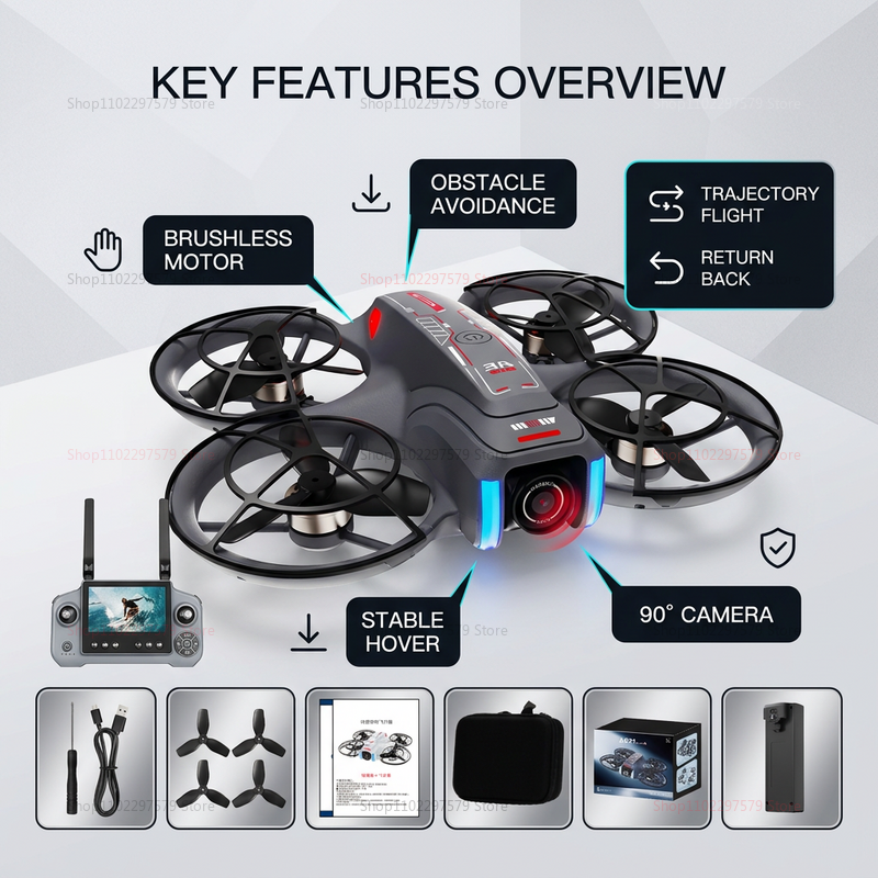 2026 New AE21 Drone 8K HD Prof - Drone Gimbal 3 Axis avaliação e preço