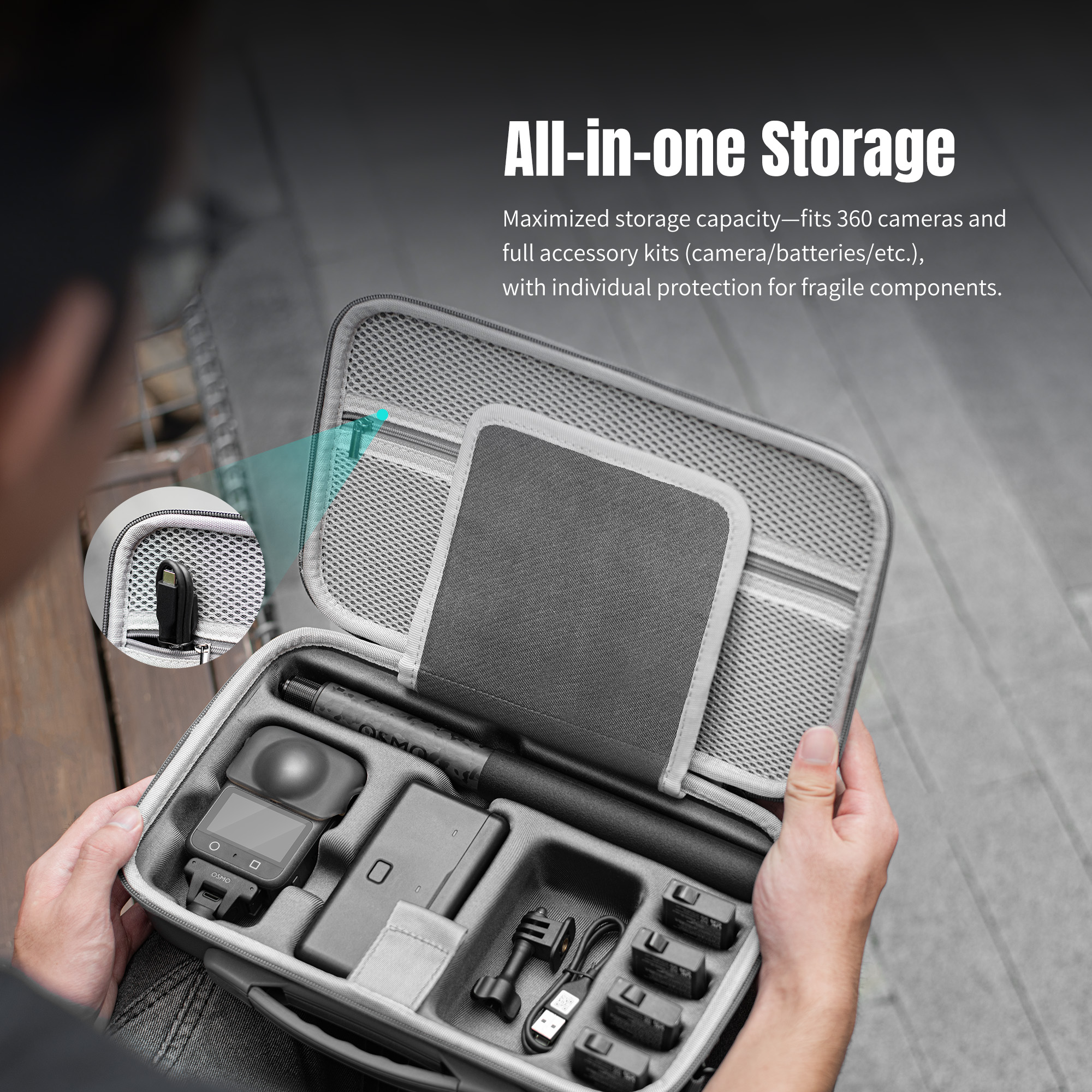 For DJI OSMO 360 Travel Carryi - Drone Gimbal Case avaliação e preço