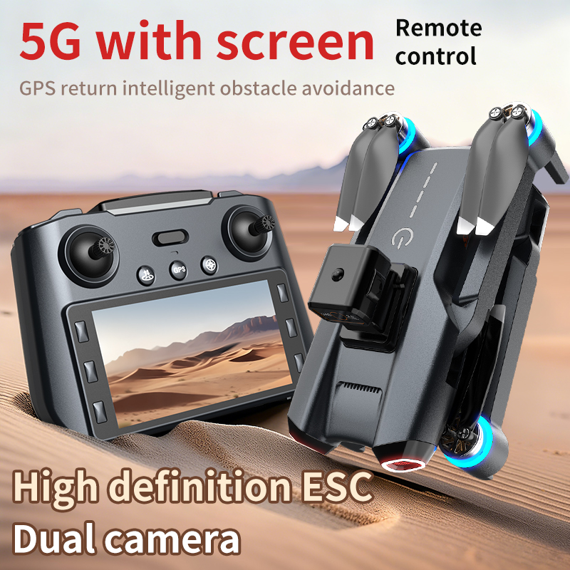814 drone profissional 4K HD C - Drone Gimbal Brushless avaliação e preço