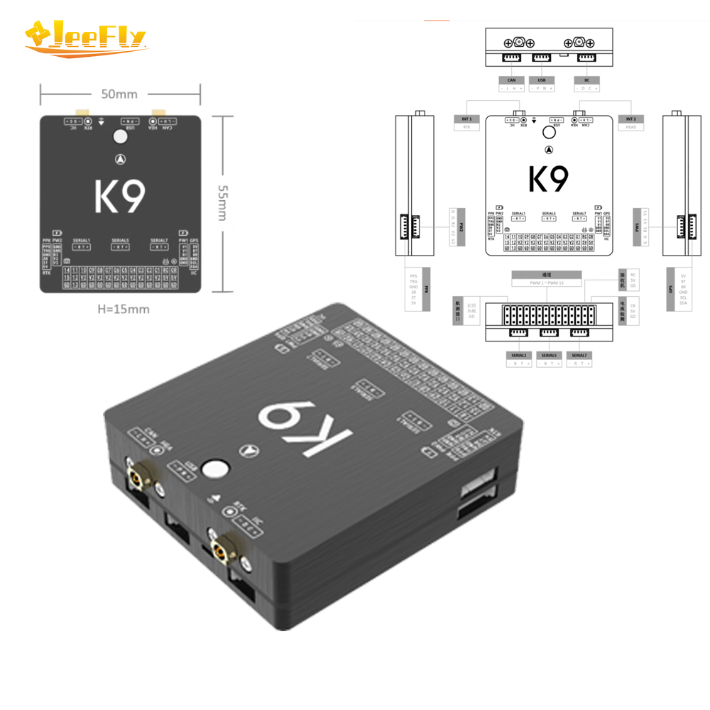 1PCS ACFLY K9 Flight Controlle - Drone Gimbal 3 Axis avaliação e preço