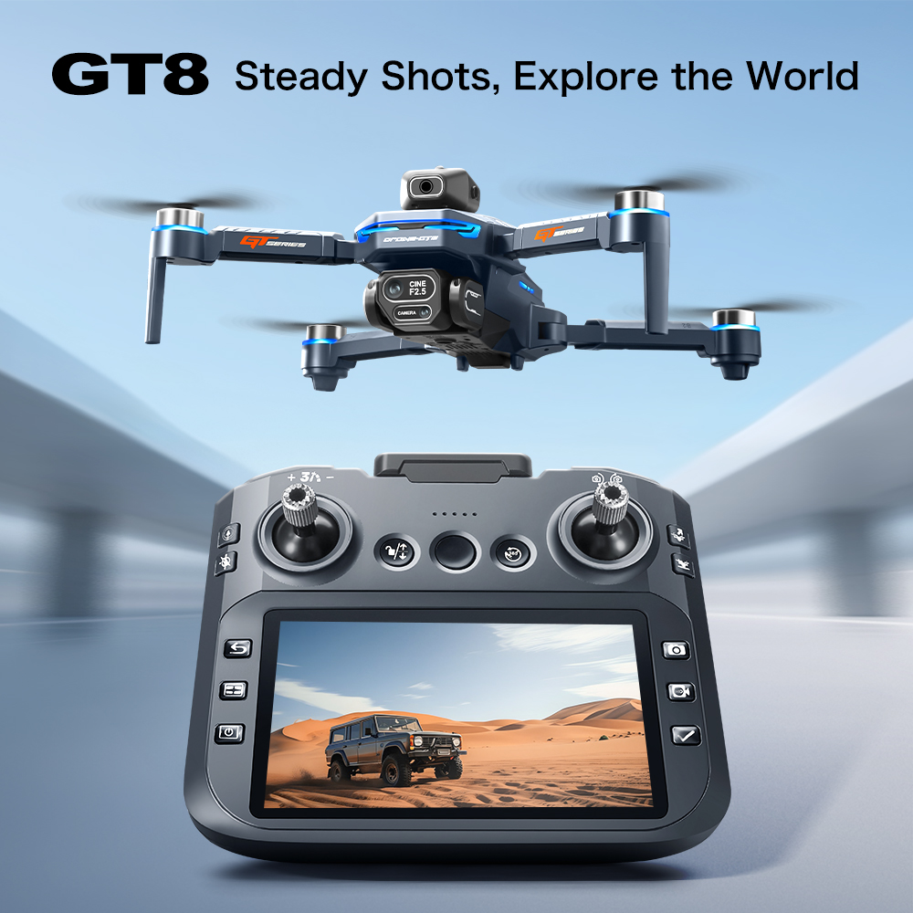 GT8 Obstacle Avoidance Aerial  - Drone Gimbal Brushless avaliação e preço