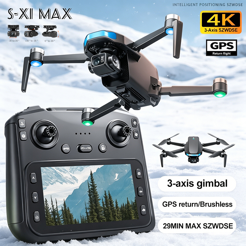 New S-X1 MAX Drone GPS 8K Prof - Drone Gimbal Case avaliação e preço