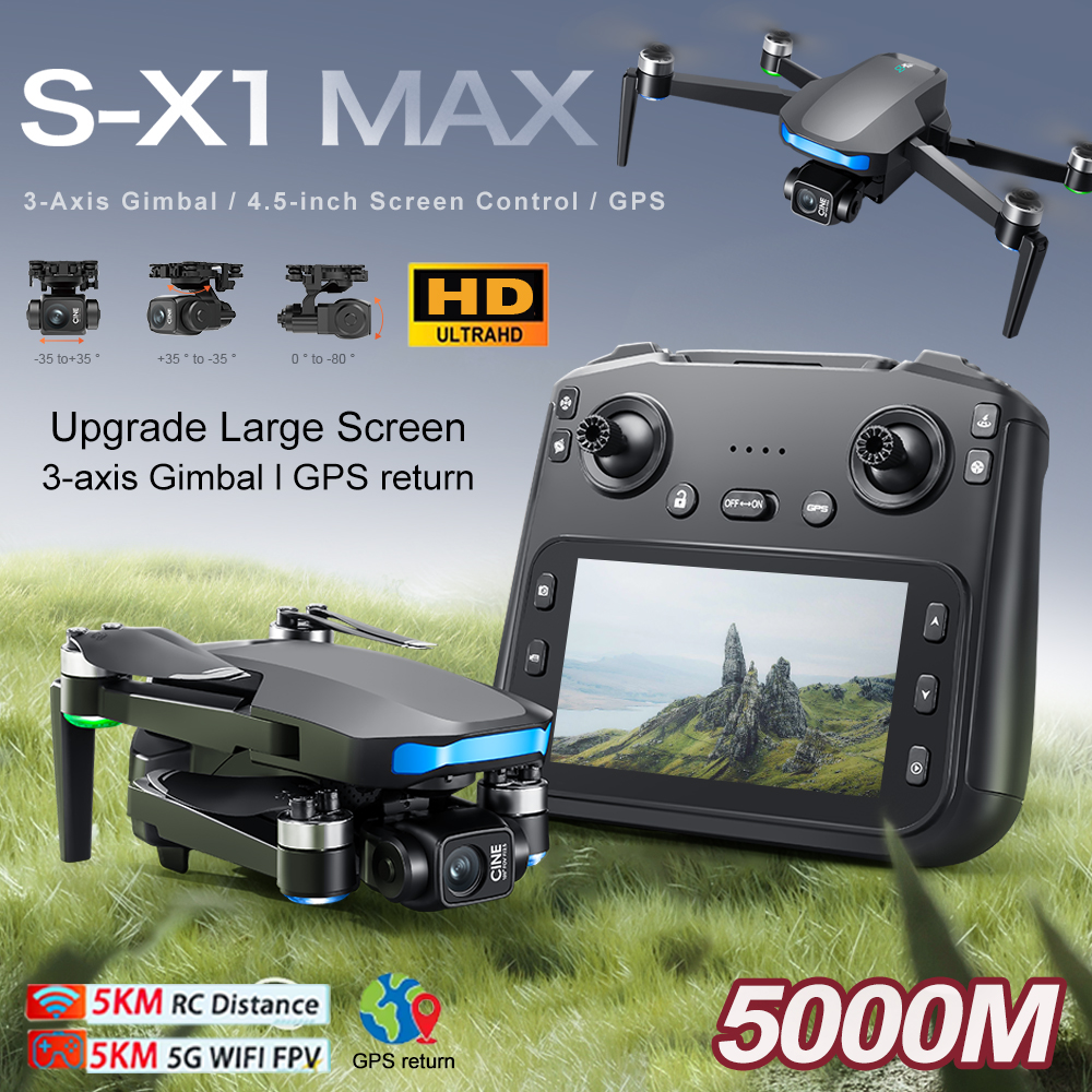 New S-X1 MAX Drone GPS 8K Prof - Drone Gimbal Case avaliação e preço