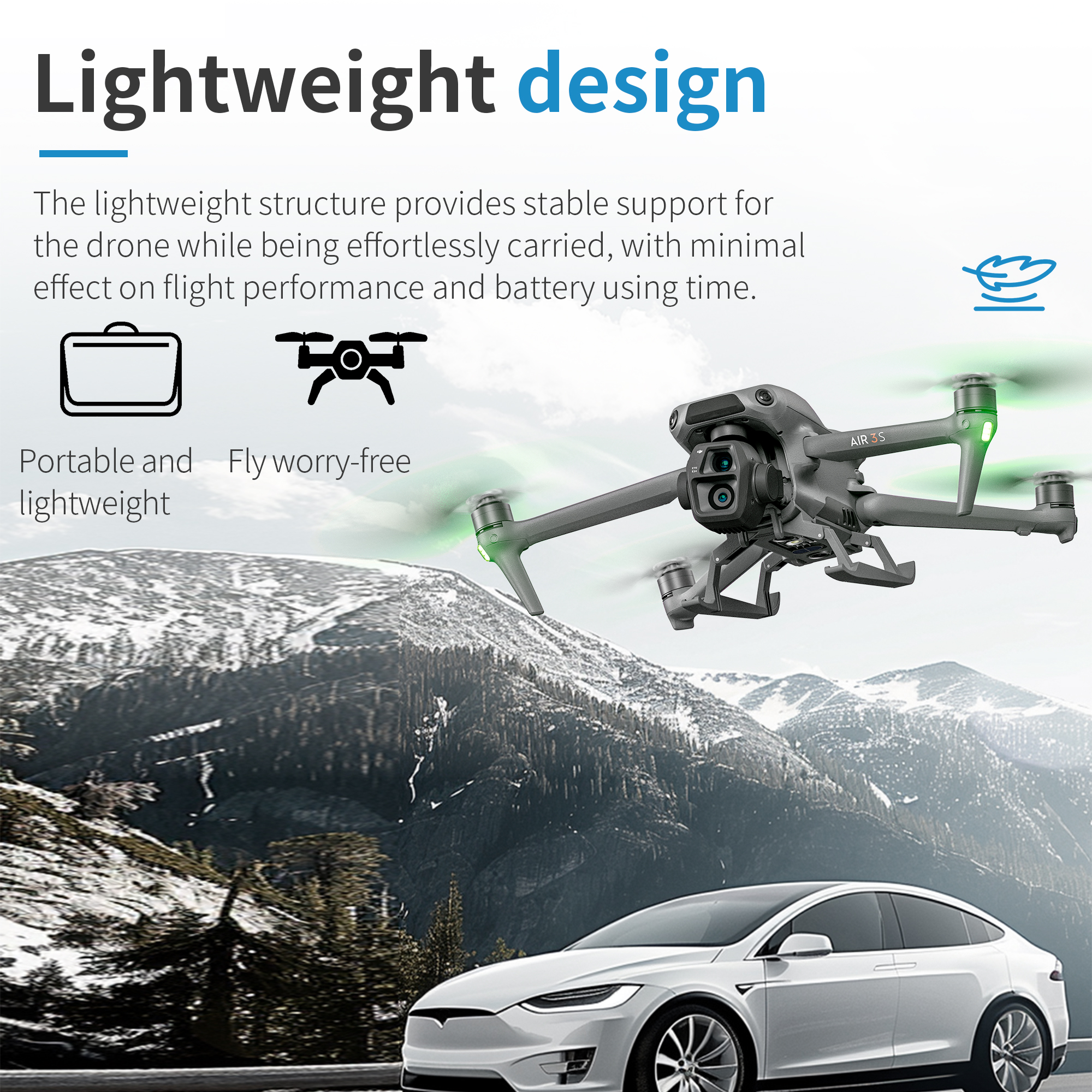 STARTRC for DJI AIR 3S drone l - Drone Gimbal Mount avaliação e preço