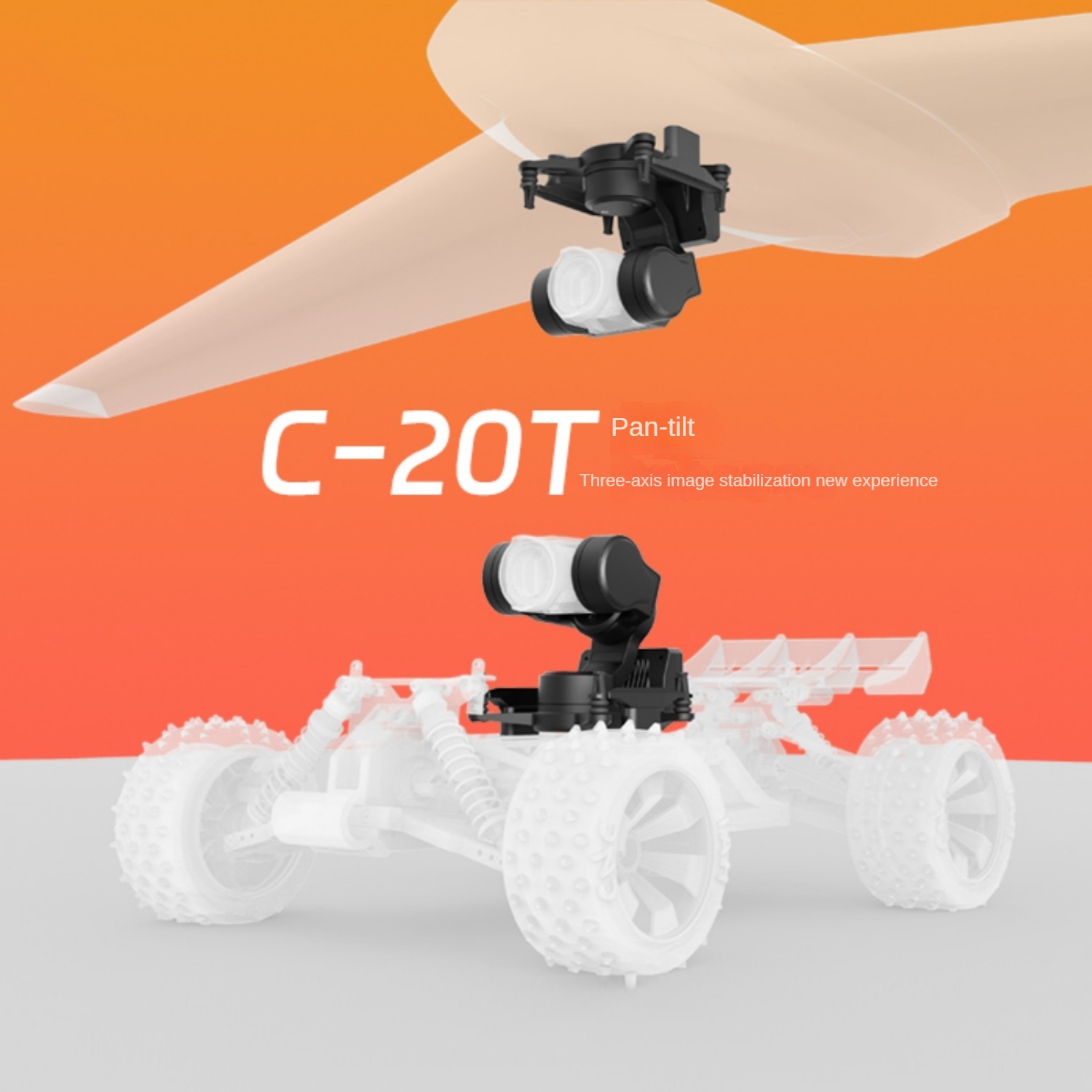 NCZOBOE  C-20T 3-Axis O4 FPV G - Drone Gimbal 3 Axis avaliação e preço